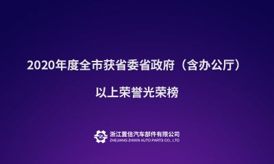 2020年度全市获省委省政府（含办公厅）以上荣誉光荣榜