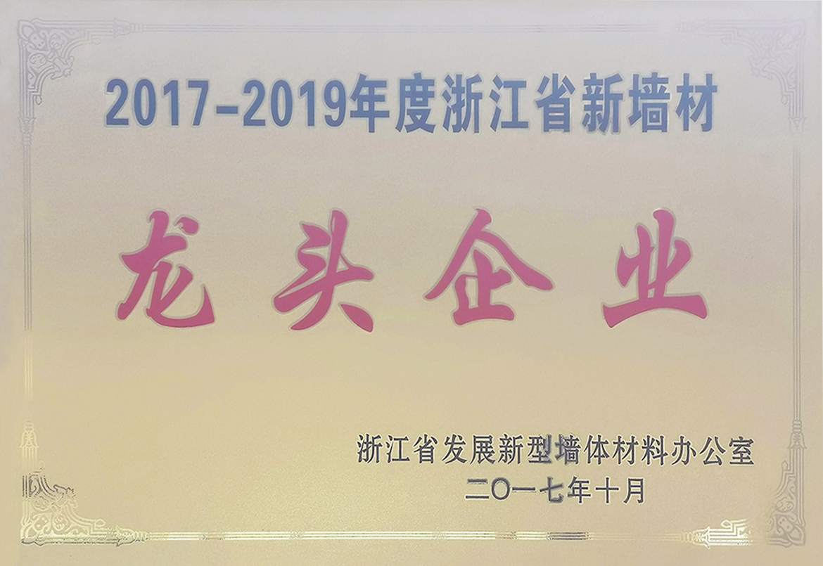 浙江省新墻材龍頭企業(yè)
