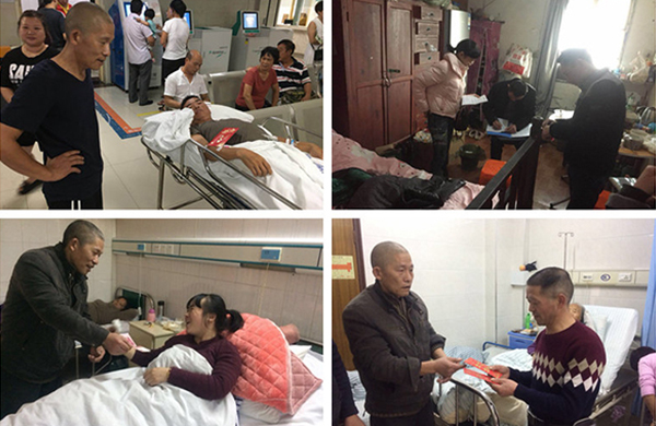 公司总经理王雨、工会主席李光祖带队，对几户特困难职工家庭进行走访慰问