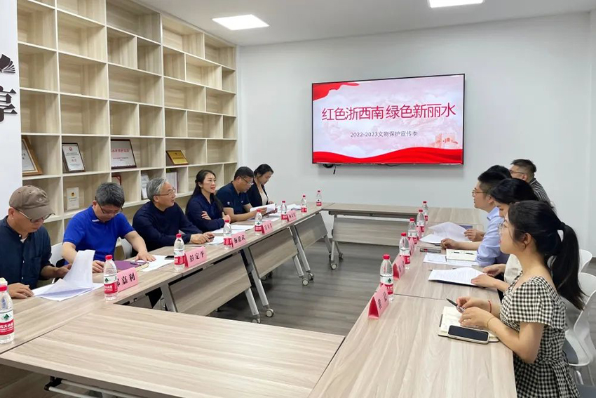 万申佳动态|省文化和旅游厅党组成员、省文物局局长杨建武等人到我所就社会力量文物保护进行调研